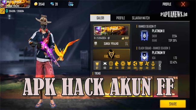 Apk Hack Akun FF Free Fire Versi Terbaru 2021 [No Password]