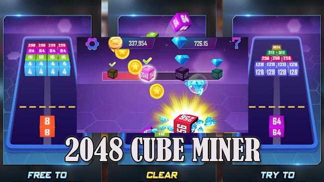 2048 Cube Miner Mod Apk Unlimited Diamond FF Gratis Terbaru 2021