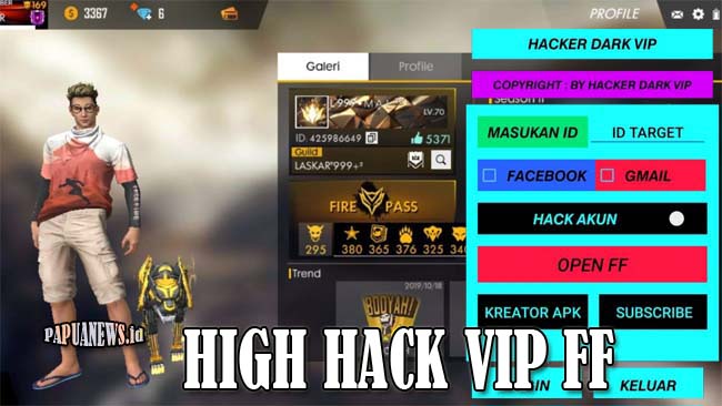 Download High Hack VIP APK FF Ambil Akun FF Sultan Terbaru 2022. 