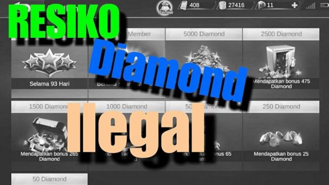 resiko diamond ml ilegal gratis