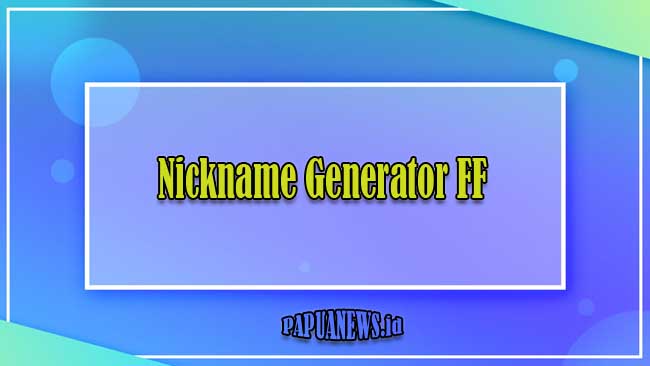 Nickname Generator FF
